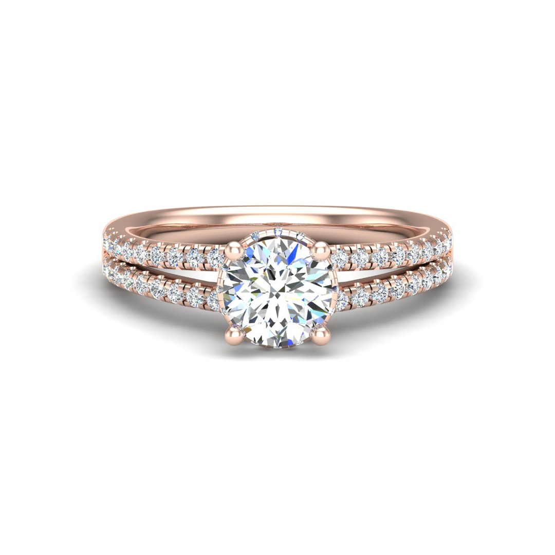 Collins Halo Engagement Ring